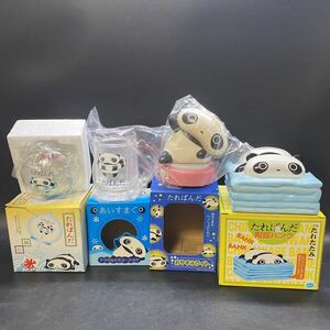 San-X たれぱんだ グッズ 陶器バンク 貯金箱/おやすみライト/あいすまぐ/風鈴 4点セット レトロ 中古 美品 稀少 レア サンエックス