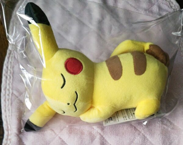 ポケットモンスター　おねむりピカチュウ　ぬいぐるみ