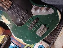 Vintage Reproduction Relic Custom Vintage Britishi Green Jazz Bass レリック ＆ エイジド VintageCapacitor VintageWier_画像5