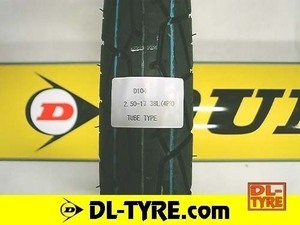 [リヤ] DUNLOP 新品 D104 2.50-17 [スーパーカブ プレスカブ CD50]