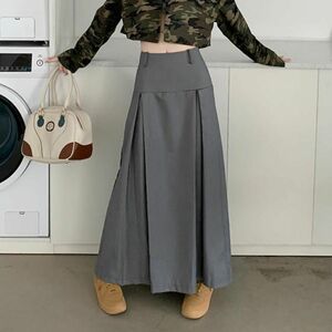 韓国ファッション　ロングスカート