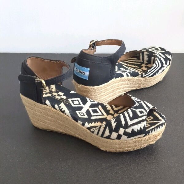 TOMSトムス プラットフォーム ウェッジ サンダル TOMS W PLATFORM 381113 W5 22cm