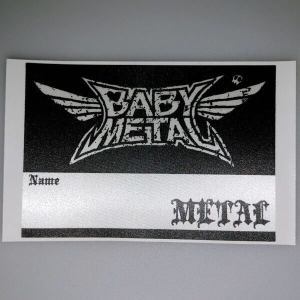 【正規品】BABYMETAL METAL NAMEサテンステッカー