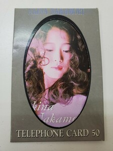 希少★中森明菜★カバー付きテレホンカード50度