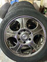 215/55R17 ENKEI SPORSH DESIGNATO 17X7J オフセット25 6H/139,7 4本セット！ハイエース_画像2