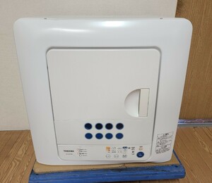 【中古動作品】管1B45 TOSHIBA 東芝 電気衣類乾燥機 ED-45C 2018年製　乾燥容量4.5㎏　ピュアホワイト 左開き　動作確認OK 