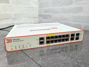 【現状品】管1B32 BROCADE ICX 6450-C12-PD イーサネットスイッチ　通電OK 