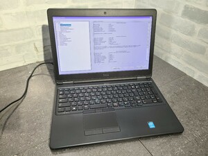 【現状品】管1B181 DELL Latitude E5550 CPU core i5-5300U Bios起動OK HDD無し、メモリー4GB、バッテリー無し 