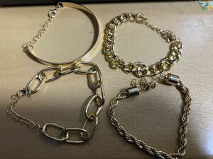  bracele 4. set lady's men's Gold gold alloy accessory bracele unisex 