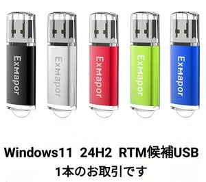 Windows11 24H2 26100.268 USBメモリ 8GB RTM候補