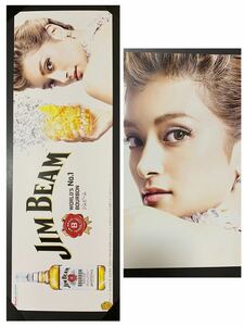 * poster size ( approximately )30×90 roller [ Suntory Jim beam ] width length type 