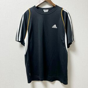 adidas アディダス 半袖Tシャツ プラクティスシャツ Lサイズ ブラック ポリエステル CLIMALITE クライマライト