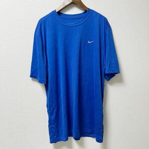 NIKE ナイキ 半袖Tシャツ プラクティスシャツ XLサイズ ブルー ポリエステル