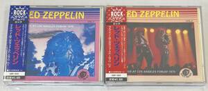 ◆LED ZEPPELIN/レッド・ツェッペリン◆LIVE AT LOS ANGELES FORUM 1970 VOL.1+2(2CD)70年ロサンゼルス/プレス盤