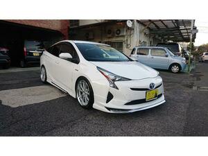 【諸費用コミ】:広島県★中古車 平成28年 トヨタ プリウス 1.8 S ナビ エアロ ダウンサス 前後ドラレ