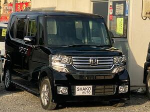 【諸費用コミ】:★群馬伊勢崎★格安車多数★ 平成24年 ホンダ N-BOXカスタム G Lパッケージ スマートキー ETC HDD ナビ