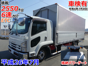 【諸費用コミ】返金保証included:2014 Isuzu Forward Aluminium wing Vehicle inspection有 格納powergate 積載2550kg 6速MT