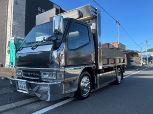  vehicle inspection "shaken" attaching 4M51 low floor dump deco truck Shizuoka departure H13 Mitsubishi Fuso NEW new Canter 1 number 2 ton dump truck 