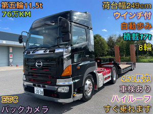 ID:526 2007 Days野 Profia トラクタヘッドset 機運搬semi-trailer ウInchincluded 450馬力 荷台幅249cm 自動歩み