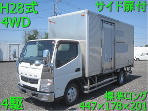  Heisei era 28 year Mitsubishi Fuso Canter 4WD 4. standard long side door attaching Saitama prefecture .. city from 