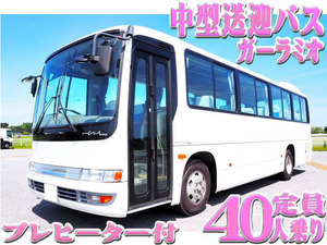 【諸費用コミ】:2017 ガーラミオ medium size送迎Bus 40person プレヒーター Air Suspension Melpha M/T バックモニター
