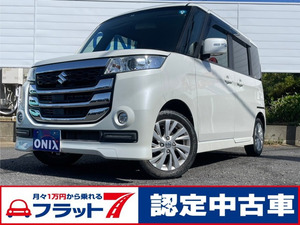 【諸費用コミ】:2017 Suzuki スペーシアcustom Z One owner Non-smoker vehicle Bluetooth機能Navigation