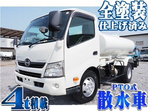 【諸費用コミ】:2015 全塗装仕上げ済み Dutro 極東開発製 散水vehicle PTO式 前後散水式 放水ガン 積載4t