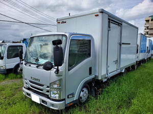 【諸費用コミ】:2015 Isuzu ElfVan パネルVan powergate昇降能力1000kg 積載1.7t ディーゼル バックモニタ