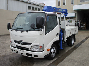 【諸費用コミ】:【仕上済み!!】2012 Days野 Dutro 2t 全低床 Tadano 2-stageCrane 中古vehicle New vehicle 未使用vehicle