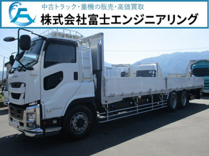 【諸費用コミ】:【H030】2017 Isuzu Giga 3軸アルミ平 Air Suspension リターダ 中古truck 富士エンジニアリング Osaka