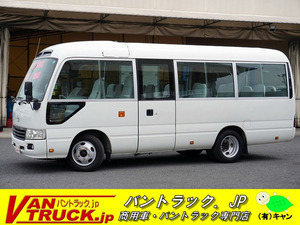  эпоха Heisei 22 год Toyota Coaster LX микроавтобус 26 посадочных мест ручной дверь navi плюш "мокет" сиденье левое зеркало с электроприводом один владелец 