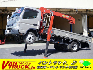 2018 MitsubishiFuso Canter Crane Wide 3.2t積 4-stageセルフCrane radio control無し 2.9t吊 ハイジャッキ