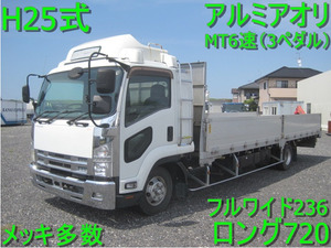 2013 Isuzu Forward 7200ボディ フルWide アルミアオリ MT6速 寝台included 埼玉Prefecture加須市から