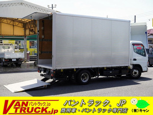 令和1990 MitsubishiFuso Canter アルミVan long 跳上powergate 1.7t積 サイドドア ラッシング2-stage 荷台一部鉄板