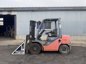 12887.TOYOTA/3.0t/軽油/サイドシフト/中古forklift/最大揚高3000mm/株式会社ハナインターナショナル