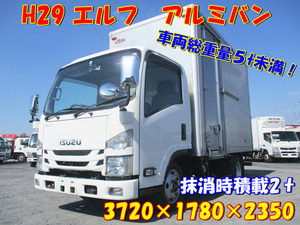 【諸費用コミ】:【朝日株式会社】H29小typeTRG-Isuzu Elfサイドドア背高アルミVan積載2t総重量5t未満ラッシング2-stage