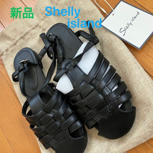 週末価格　新品　レディース　サンダル　Shelly island Mサイズ　定価5280円　タグ付き　夏物