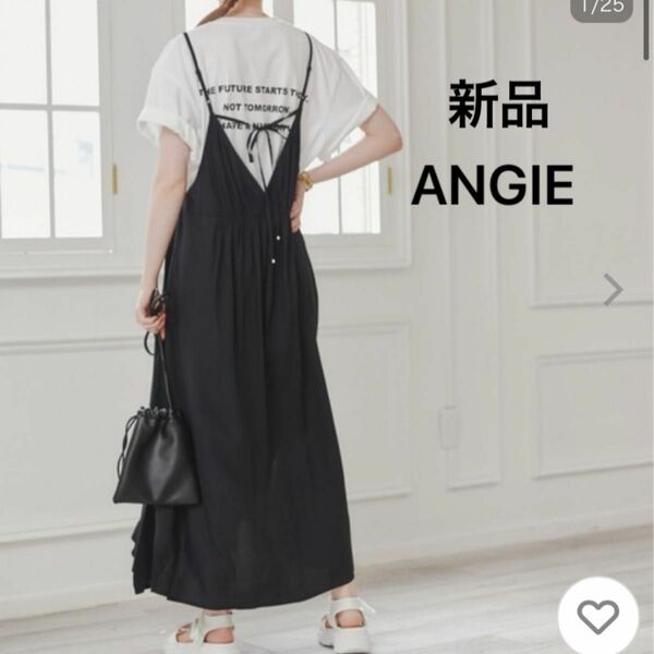 新品 ワンピース　ANGIE フリー　アンジー　キャミワンピース　Free ロング　タグ付き