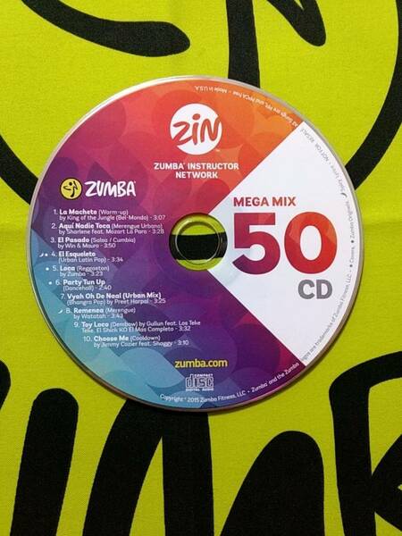 ZUMBA　ズンバ　MEGAMIX50　メガミックス５０　CD　インストラクター専用