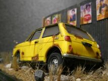 昭和レトロ 1/32 HONDA N360 情景ジオラマ完成品 ケース付_画像6