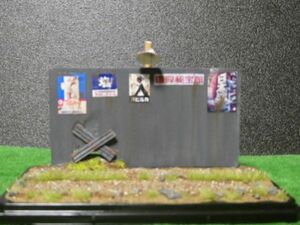 5-2）昭和レトロ 1/43～1/32 模型ミニカー LED付 展示台 ジオラマベース完成品 ケース付