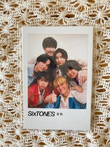 SixTONES 音色 初回盤B 特典 ポラロイド風カード　新品未開封