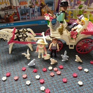  Play Mobil 5601 Victoria n wedding horse car records out of production goods 