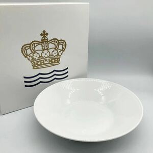 全新未使用ROYALCOPENHAGEN ロイヤルコペンハーゲン ホワイトフルーテッド プレート ディーププレート深皿 パスタプレート パスタ皿 食器 