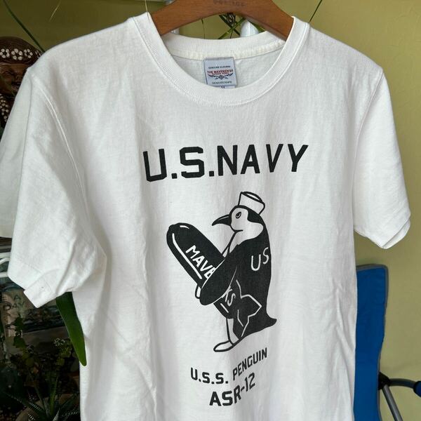 THE MAVERICKS NAVY ペンギンTシャツ　白M