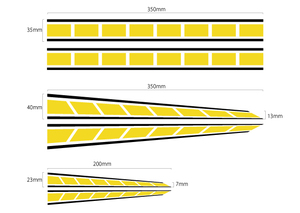 ストロボステッカー15色から2色を自由に組み合わせれます　フラッシュライン　ヤマハ　YAMAHAなど★kstdm