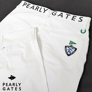 ★新品正規品 PEARLYGATES/パーリーゲイツメンズ5ポケット コットン/ポリエステル ストレッチパンツ 5(L)　春夏のゴルフに大活躍！！