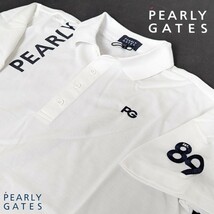 ★新品正規品 PEARLYGATES/パーリーゲイツ メンズビッグ裏カノコ 半袖ポロシャツsize6(LL) 抜群の吸収速乾性、通気性_画像1