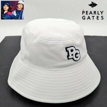 ★新品正規品最新作モデル PEARLYGATES/パーリーゲイツ PGロゴハット (UNISEX) 超入手困難！_画像1