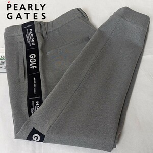 * новый товар стандартный товар PEARLYGATES/ Pearly Gates мужской PG Logo много слой картон брюки-джоггеры 4(M) удобно талия шнур имеется резина ввод 